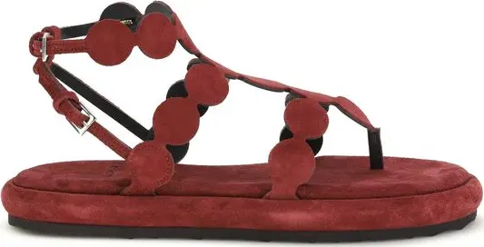 Brown Calf Leather Bos Taurus Platform Sandals