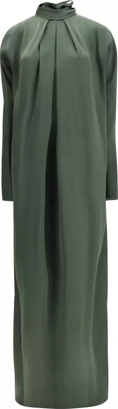 Bicolor Silk Casual Dress