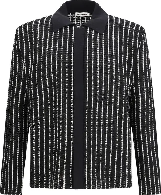 Black Cotton Cardigan