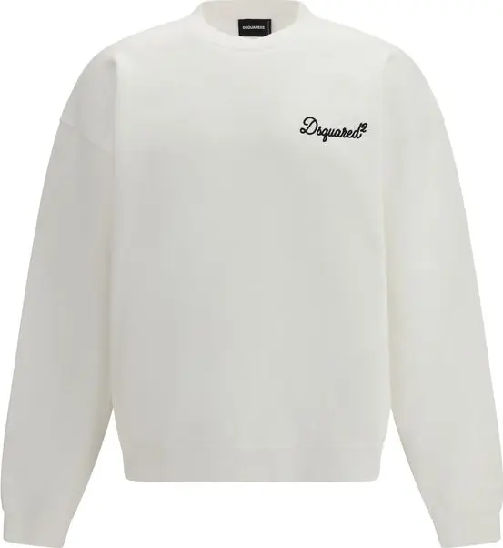 White Cotton Sweatshirt