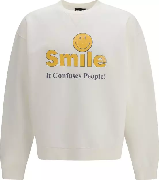 White Cotton Sweatshirt