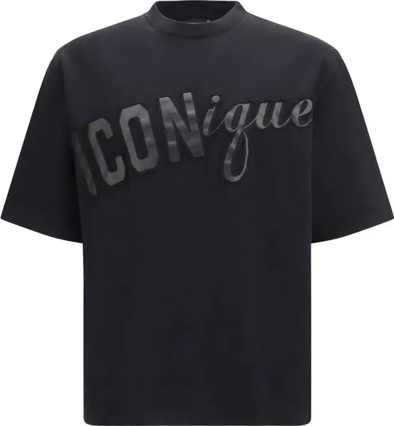 Black Cotton T-Shirt