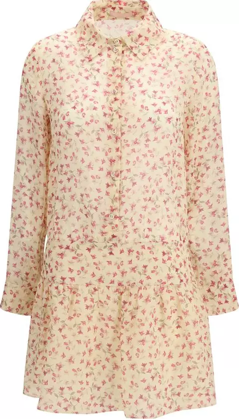 Multicolor Ramie Casual Dress