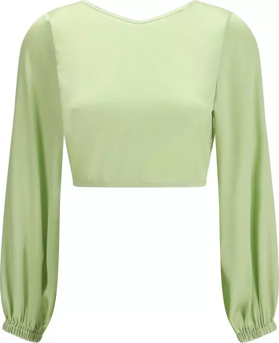 Bicolor Silk Blouse