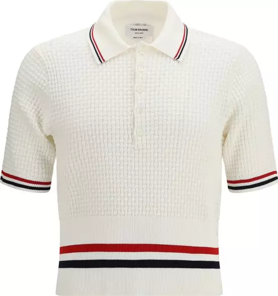 White Cotton Polo Shirt