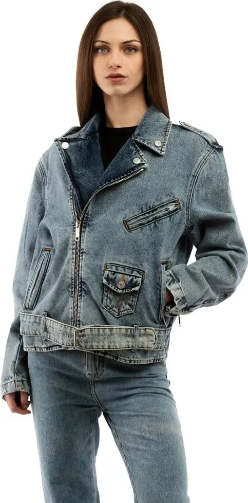 Multicolor Cotton Denim Jacket