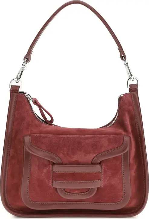 Bordeaux Calf Leather Bos Taurus Shoulder Bag