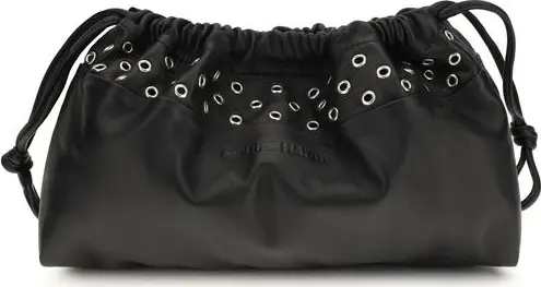 Black Calf Leather Bos Taurus Clutch Bag