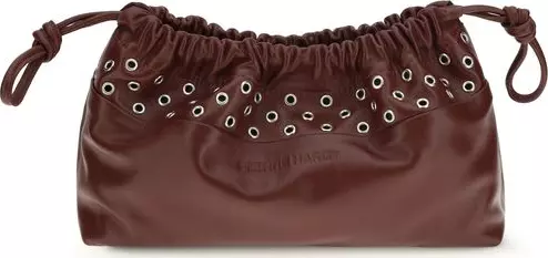 Bordeaux Calf Leather Bos Taurus Clutch Bag