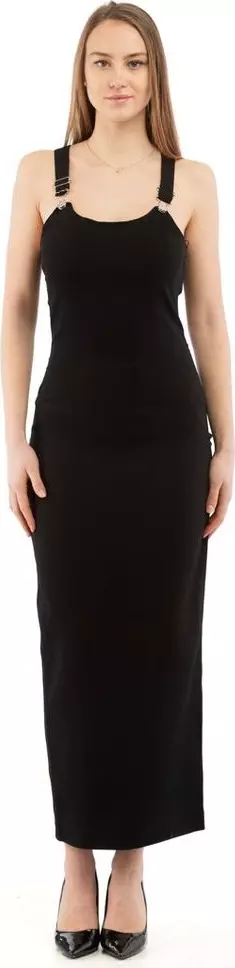 Black Marabou Casual Dress