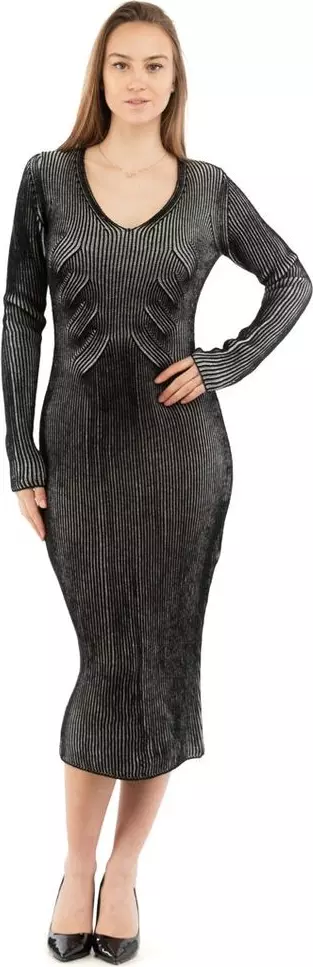 Multicolor Wool Casual Dress