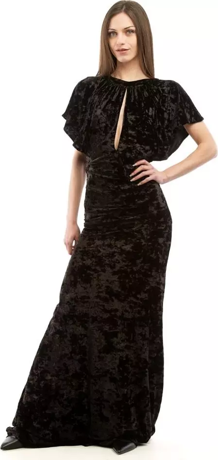 Black Polyester Casual Dress