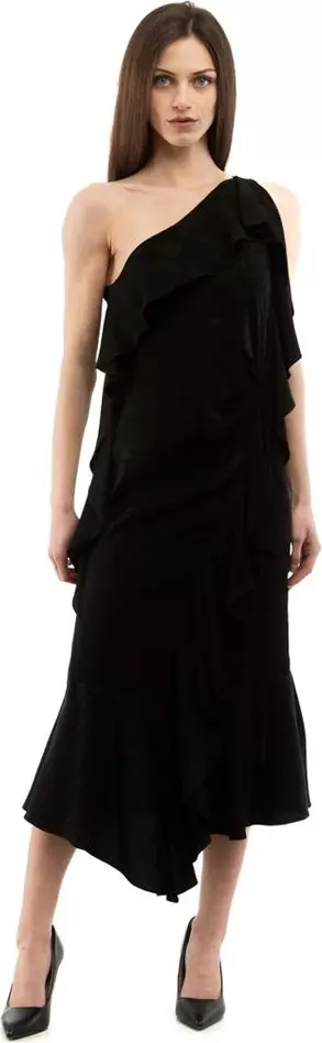 Black Viscose Cocktail Dress