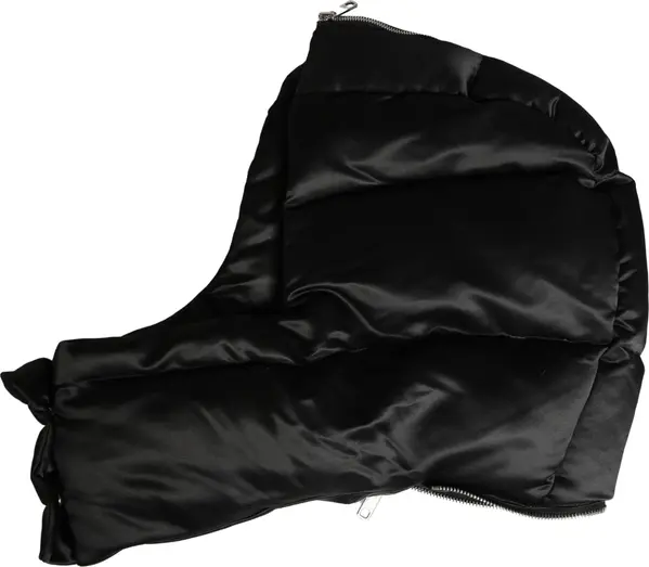Black Polyester Whole Head Wrap Capello Hat