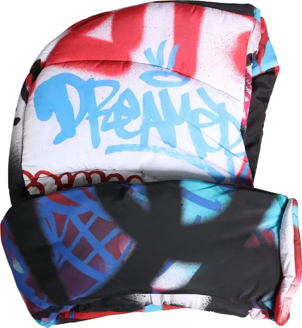 Multicolor Graffiti Whole Head Wrap Capello Hat