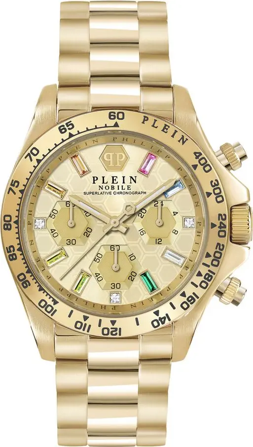 Gold Stainless Steel Dress Watch