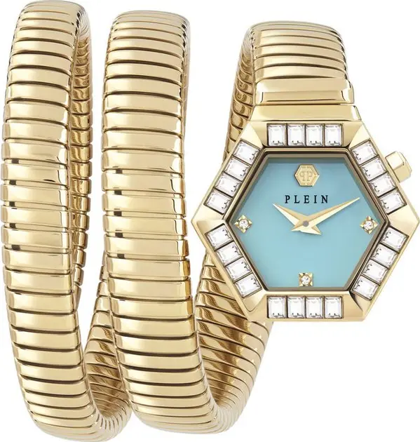 Gold Stainless Steel Dress Watch