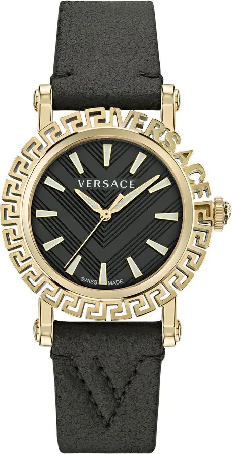 Black Fur Dress Watch