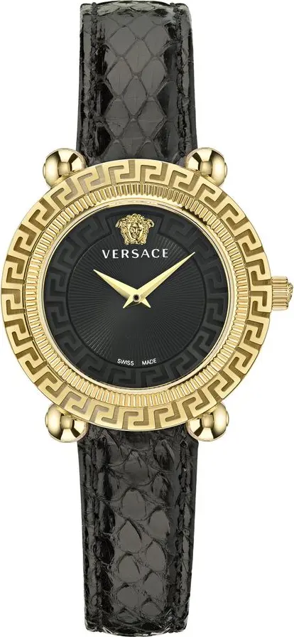 Black Fur Dress Watch
