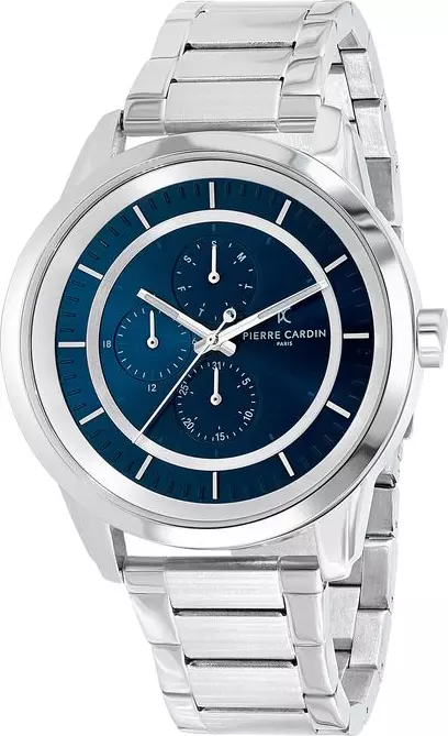 Gray Stainless Steel Dress Watch