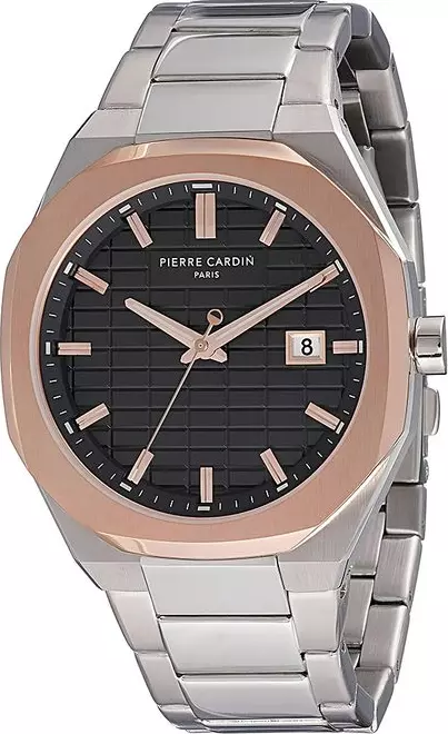 Gray Stainless Steel Dress Watch
