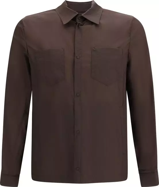 Brown Polyamide Shirt