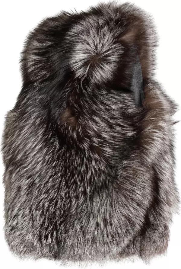 Brown Faux Fur Whole Head Wrap Capello Hat