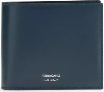 Blue Calf Leather Bos Taurus Wallet