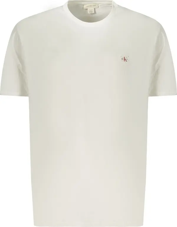 White Cotton Men T-Shirt
