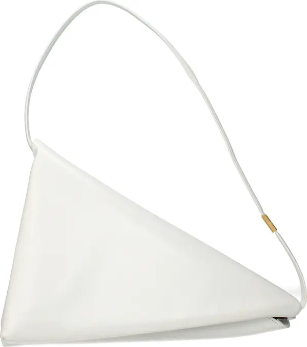 White Leather Shoulder Bag