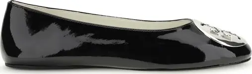 Black Calf Leather Bos Taurus Ballet Flats