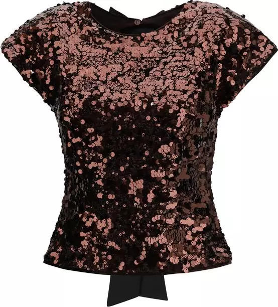 Brown Polyester Blouse