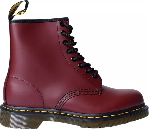 Bordeaux Leather Lace-Up Boots