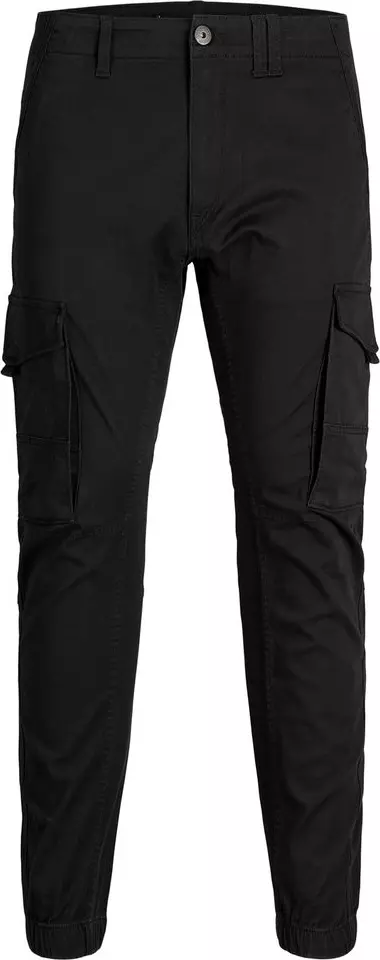 Black Cotton Skinny Pants