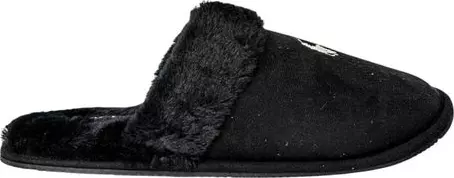 Black Polyester Slippers
