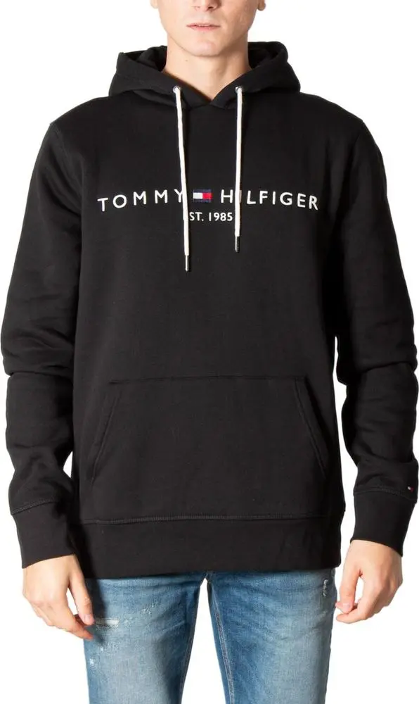 Black Cotton Hoodie