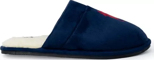 Blue Polyester Slippers