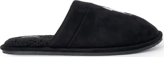 Black Polyester Slippers