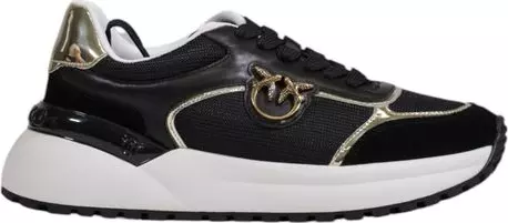 Black Leather Low Top Sneakers
