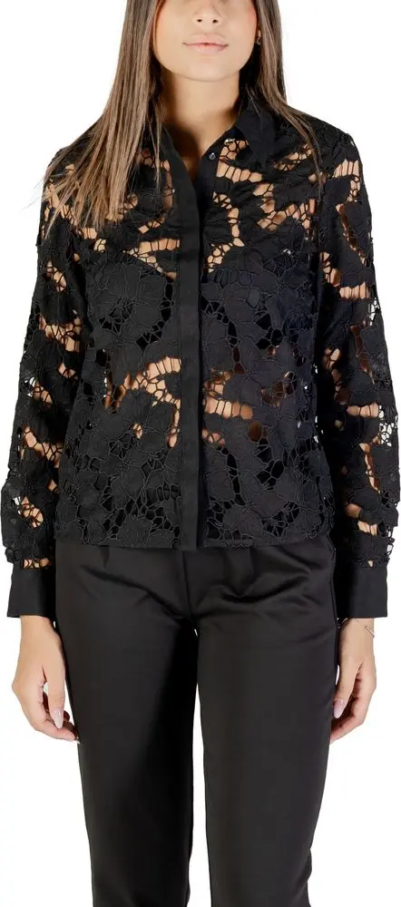 Black Polyester Blouse