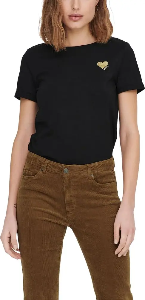 Black Cotton T-Shirt