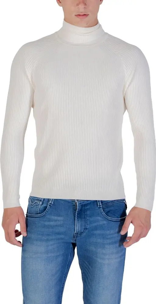 Cream Viscose Turtleneck