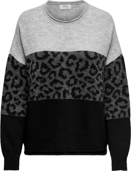 Gray Marabou Sweatshirt