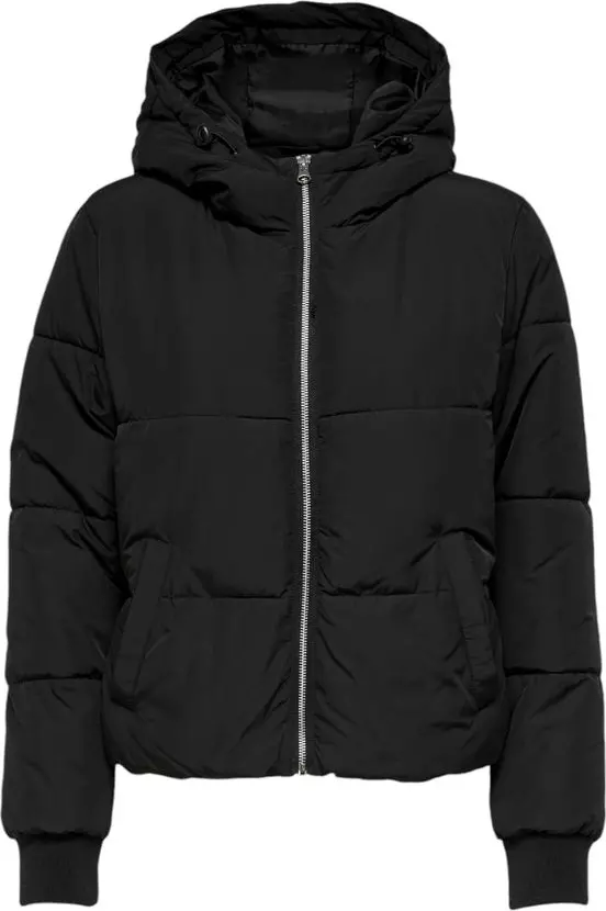 Black Polyester Shell Jacket