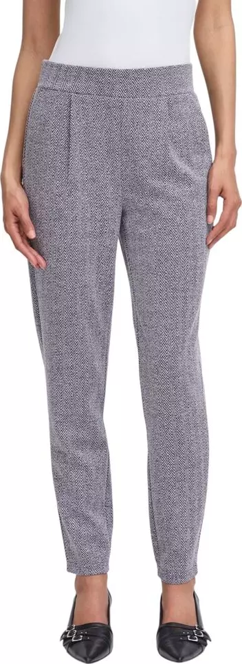 Blue Polyester Skinny Pants