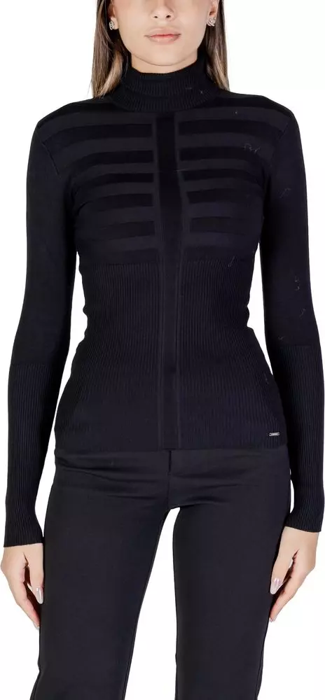 Black Viscose Turtleneck