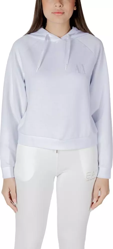White Viscose Hoodie