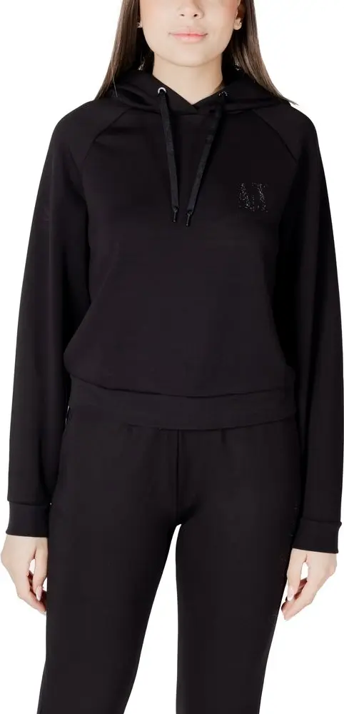 Black Viscose Hoodie