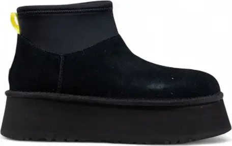 Black Suede Leather Ankle Boots