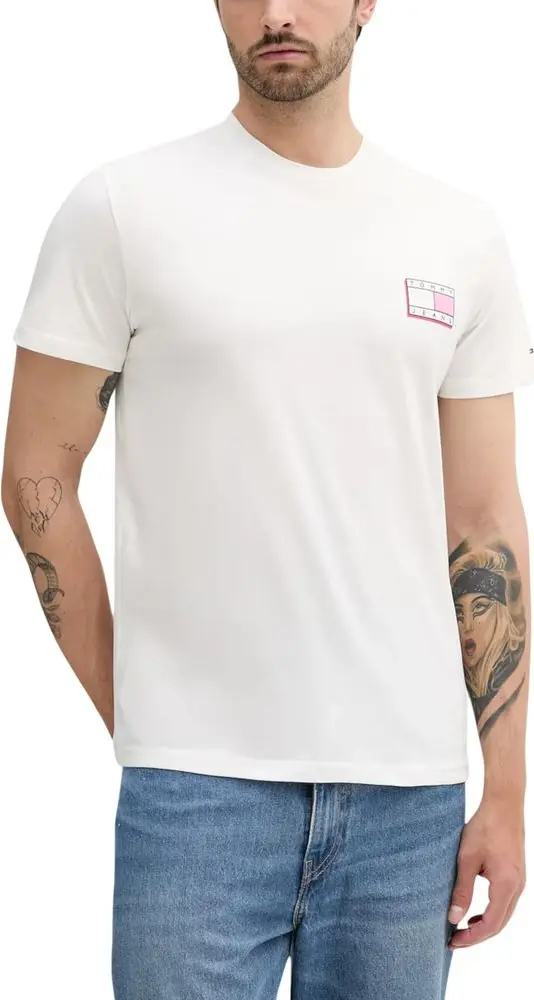 Cream Recycled Cotton T-Shirt